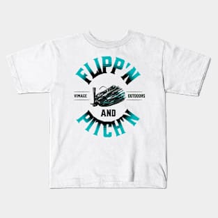 Flipp'n and Pitch'n with Bass Jig Kids T-Shirt